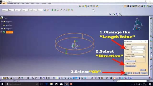 HOW  TO SKETCH BY USING  "SHAFT" TOOL COMMAND'S IN CATIA V5 смотреть онлайн