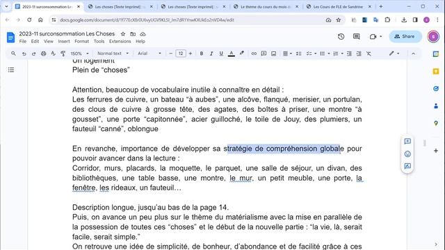 Les Choses : explication de texte 1 смотреть онлайн
