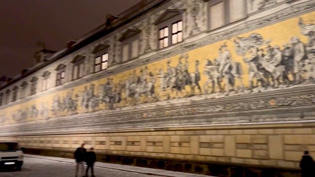 Германия, Саксония, Дрезден, вечер на кануне Рождества. смотреть онлайн