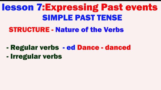 lesson 8: EXPRESSING PAST EVENTS смотреть онлайн