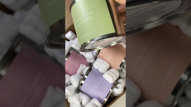 Распаковка соевых ароматических свечей ETHER смотреть онлайн