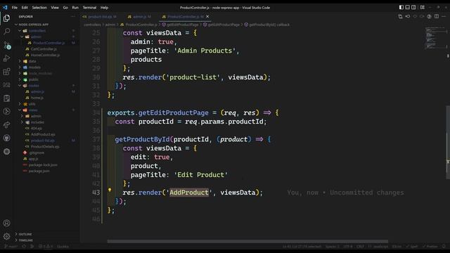 29. Edit Product Details page in the express node app - NodeJS смотреть онлайн