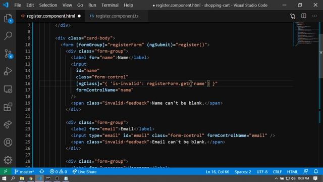 Angular 8 - Shopping Cart - Part 8 - Register Form (Reactive or Model Driven) смотреть онлайн