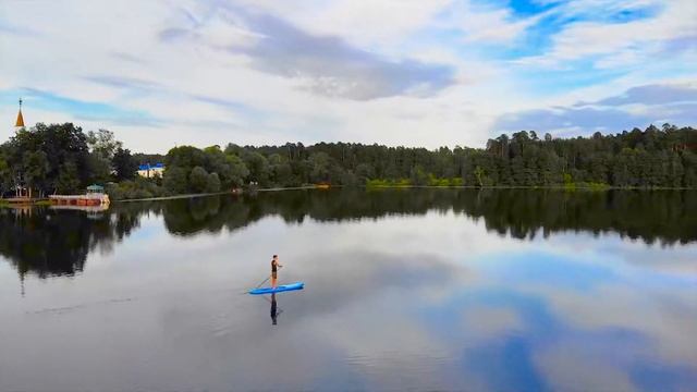 SUP board Казань, Раифское озеро. смотреть онлайн