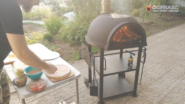 Уличная многофункциональная дровяная печь для дачи! смотреть онлайн