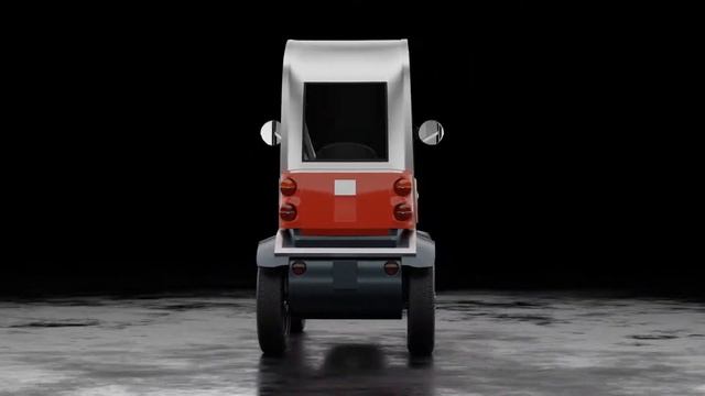 Kyburz PLUS II - Swiss electric car turntable - Blender 3D animation смотреть онлайн