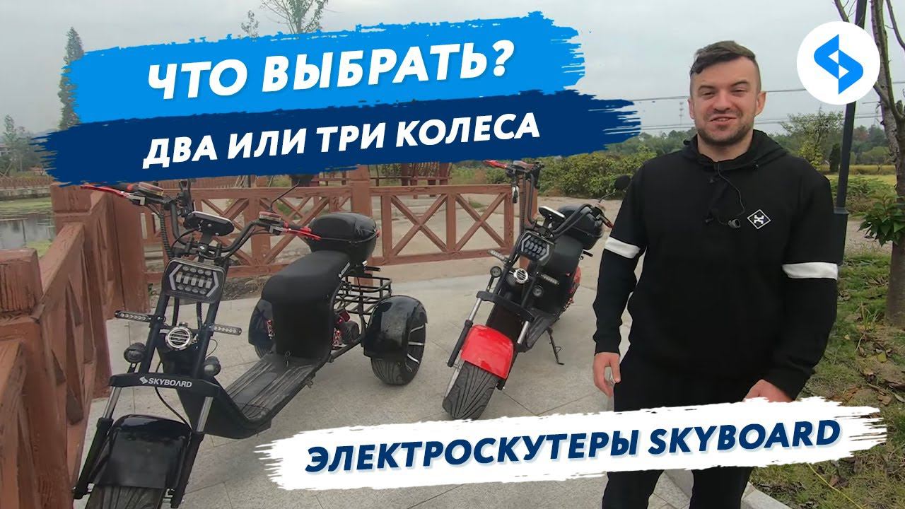 ДВУХКОЛЕСНЫЙ или ТРЕХКОЛЕСНЫЙ CITYCOCO? Как выбрать электроскутер? Электробайк, где citycoco купить? смотреть онлайн