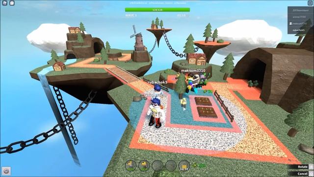 Защищаем башню с Максимом от зомби роблокс!!!ROBLOX смотреть онлайн