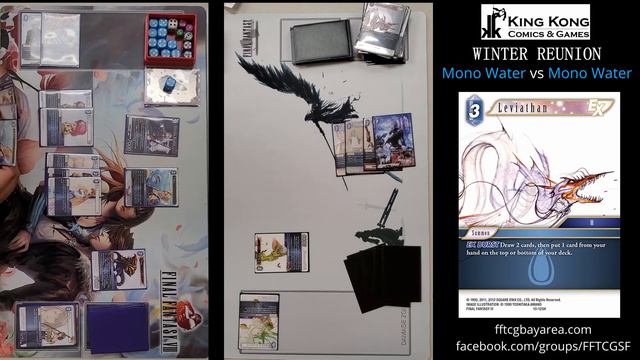 King Kong Final Fantasy TCG Winter Reunion Round 3 - Mono Water vs Mono Water смотреть онлайн