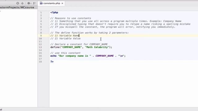 PHP Constants смотреть онлайн