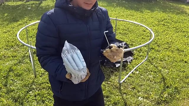 Батут ACTIWELL 305 см. Как собрать батут? смотреть онлайн