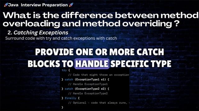 Q14. How do you handle exceptions in Java смотреть онлайн