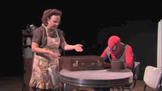 scene from the Jimmy Kimmel sketch "Death of a Spider-man" смотреть онлайн