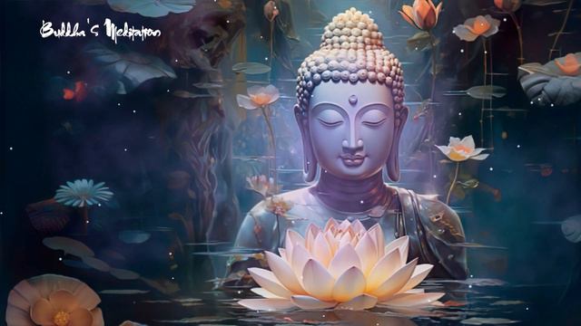 Buddha Meditation: Beautiful Lotus Lake | Spiritual Flute | Relaxing Music For Meditation, Zen #60