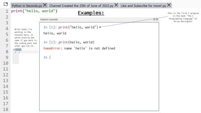 Print Function Python смотреть онлайн