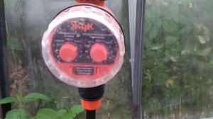 капельный полив Жук. от ёмкости с таймером.