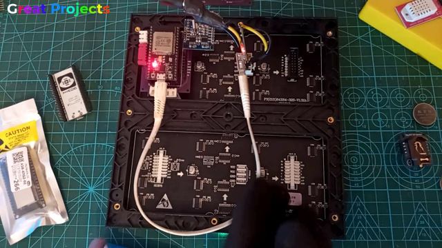 Analog Clock With ESP32 And Matrix RGB LED P3 64x64