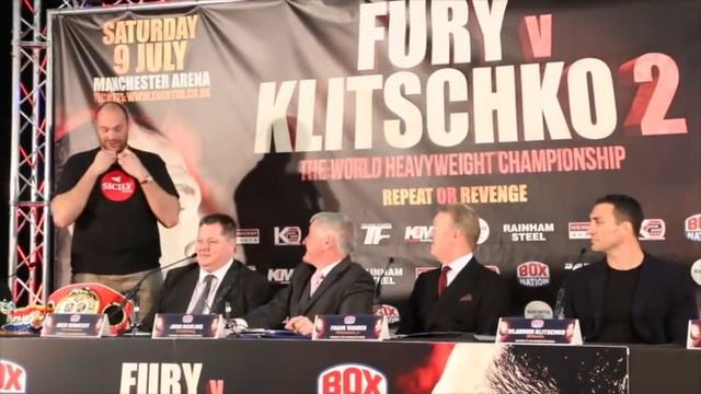 'LOOK AT ME, YOU LOST TO A FAT MAN' - TYSON FURY TAUNTS KLITSCHKO AS HE REVEALS HIS AMAZING SHAPE! смотреть онлайн