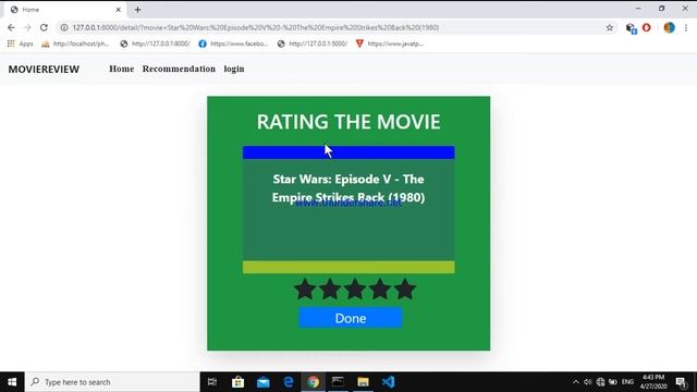Python Project || movie recommendation system with django || movie recommendation with rating смотреть онлайн