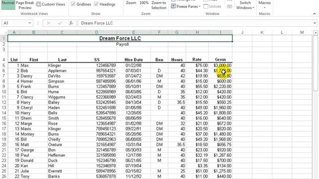 Excel 2016: Freeze Panes смотреть онлайн
