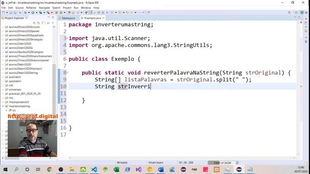 Java - Inverter palavras de uma string (2020.07.30) смотреть онлайн