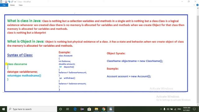Java Class And Object in telugu смотреть онлайн
