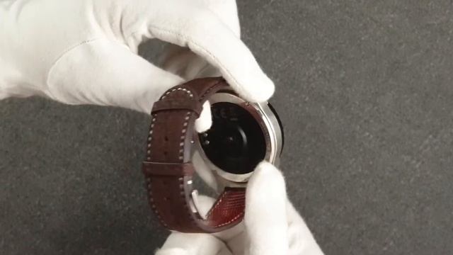 Bespoke watch strap of shark leather for Montblanc Summit watch. смотреть онлайн