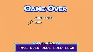 Tiny Toon Adventures: Buster's Hidden Treasure Game Over Sega Genesis