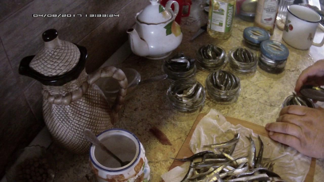 Хамса (Анчоус) в масле. смотреть онлайн