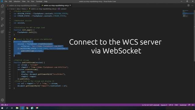 WebRTC as RTMP republishing - embedding смотреть онлайн