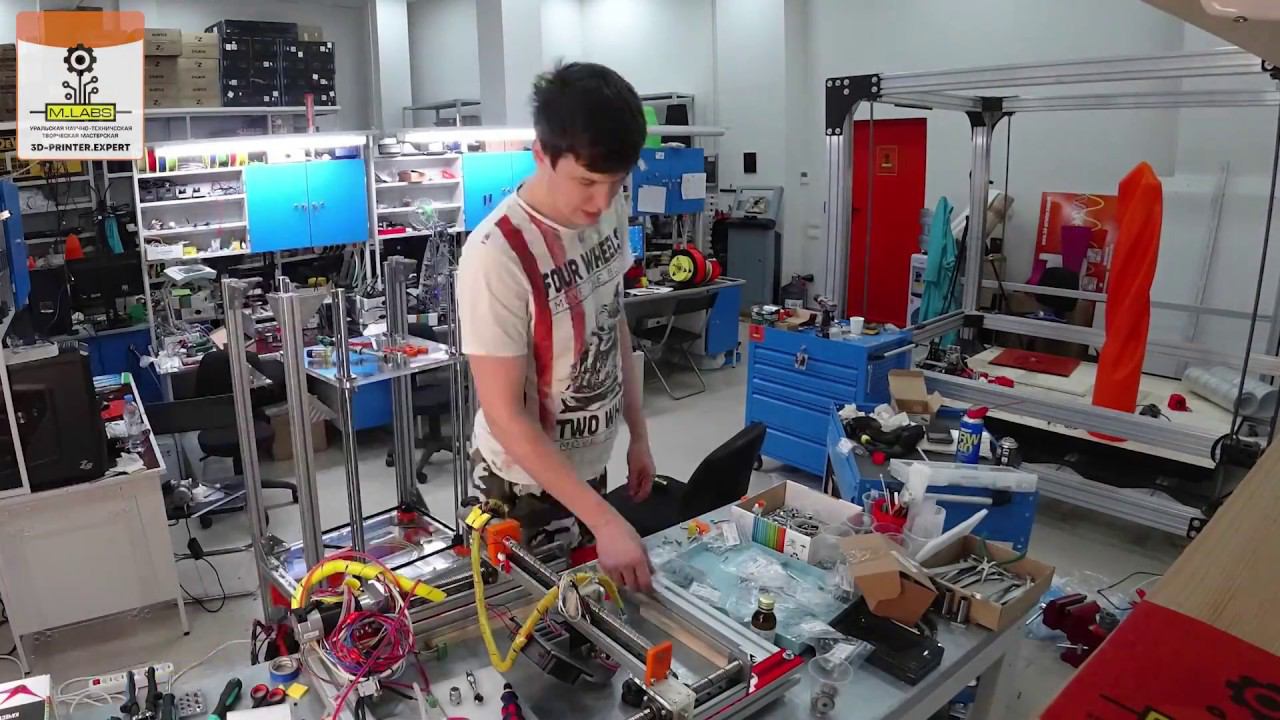 Сборка промышленного 3D принтера URALMAX X300 смотреть онлайн