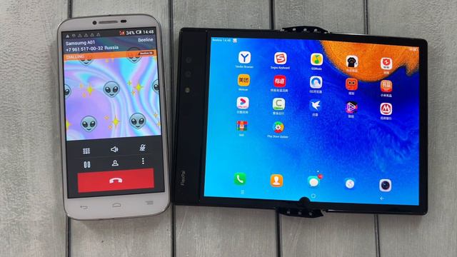 Royole Flex Pai & Alcatel One Touch Incoming Calls смотреть онлайн