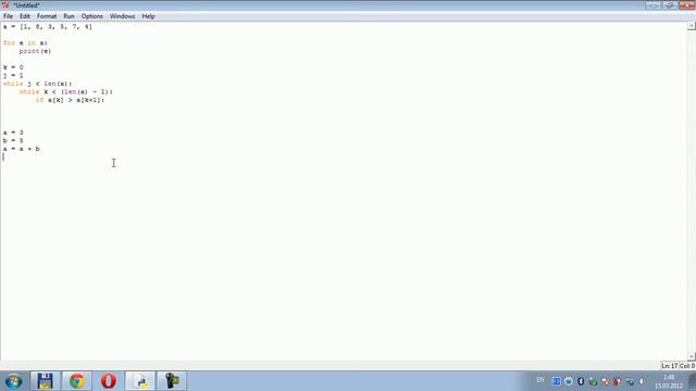 Python - Пузырьковая сортировка. смотреть онлайн