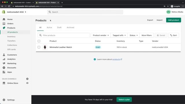 Shopify Tutorial for Beginners 2023 | Set up a Shopify Store in 13 Minutes смотреть онлайн