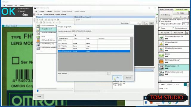 How to set up Omron FH/FHV vision TDM data output/input смотреть онлайн