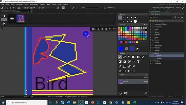 Creating Sprites with Sprite Editor in GameMaker Studio 2 смотреть онлайн