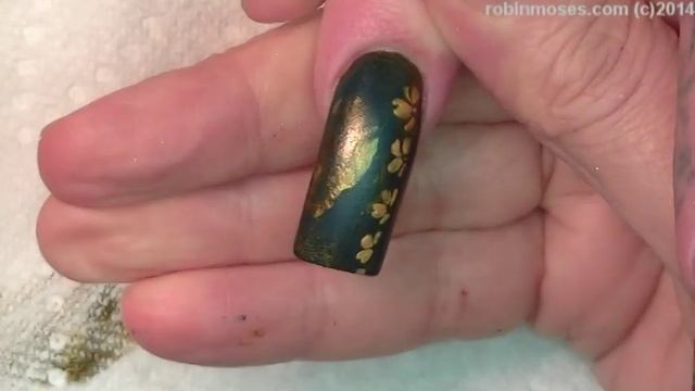 Gold Flower Filigree Nail Art for Long nails DIVA Lush Design Tutorial смотреть онлайн