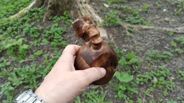 Кукса,на 150 мл.,из сувеля берёзы.Kuksa, 150 ml., from birch suvel. смотреть онлайн