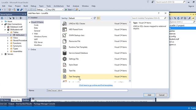 C# local database connection смотреть онлайн
