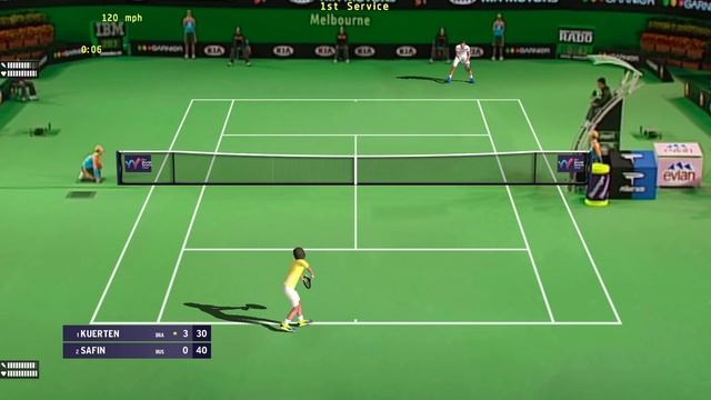 Guga KUERTEN vs SAFIN || Classic Match || AUSTRALIAN OPEN 1999 SEMI || Tennis Elbow 2013 game mod смотреть онлайн