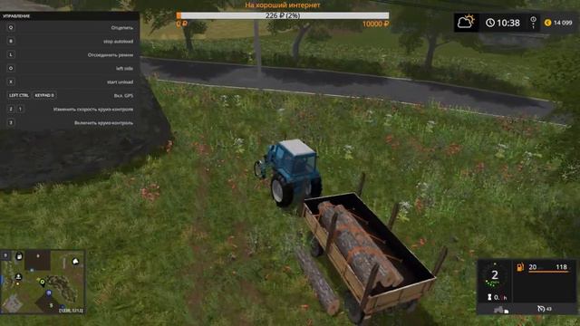 FARMING SIMULATOR 17 Карта Село Каменка v1.0.3 #2 Первая уборочная смотреть онлайн