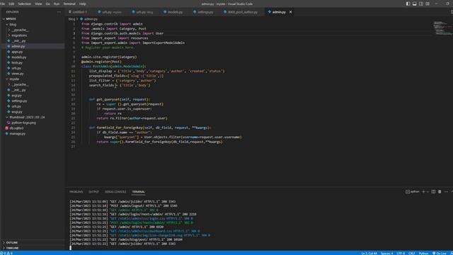 cara export import data django admin смотреть онлайн