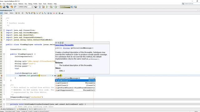Display Data From MySql Database into JTable in Java | NetBeans смотреть онлайн