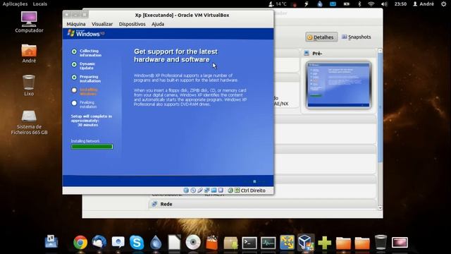 Virtualbox XP no ubuntu смотреть онлайн