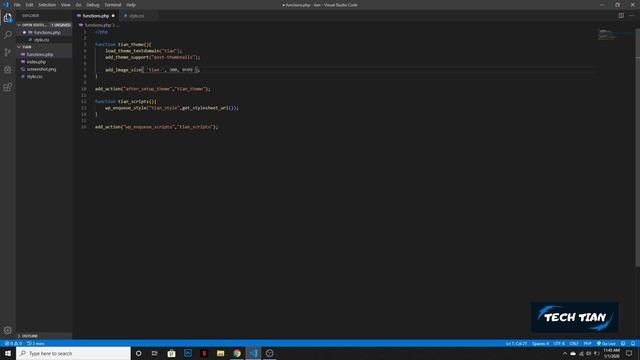How To Add A New Image Size In Wordpress | Wordpress Theme Development Part 33 | Tech Tian смотреть онлайн