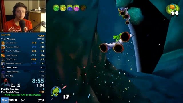 Frogger 2: Swampy's Revenge - Any% (PC) Speedrun in 16:41 [Former World Record] смотреть онлайн