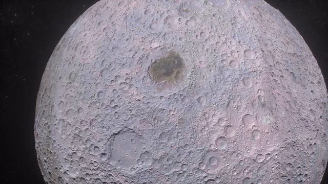 Обратная Сторона Луны - Футаж Луна в Космосе смотреть онлайн