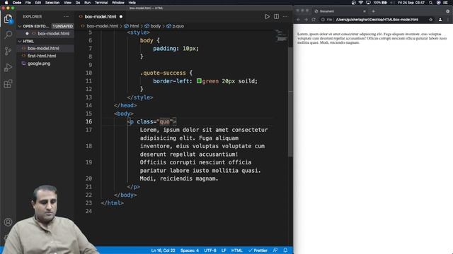 Working with CSS borders, CSS background color, CSS border radius | Create HTML Quotes and Badges смотреть онлайн