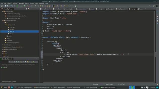 CRUD – Spring Boot + ReactJS + API Rest + MySQL #2 Components view смотреть онлайн