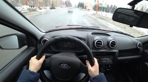 ЕДУ НА LADA GRANTA СЕРДОЛИК - ВИД ОТ ПЕРВОГО ЛИЦА